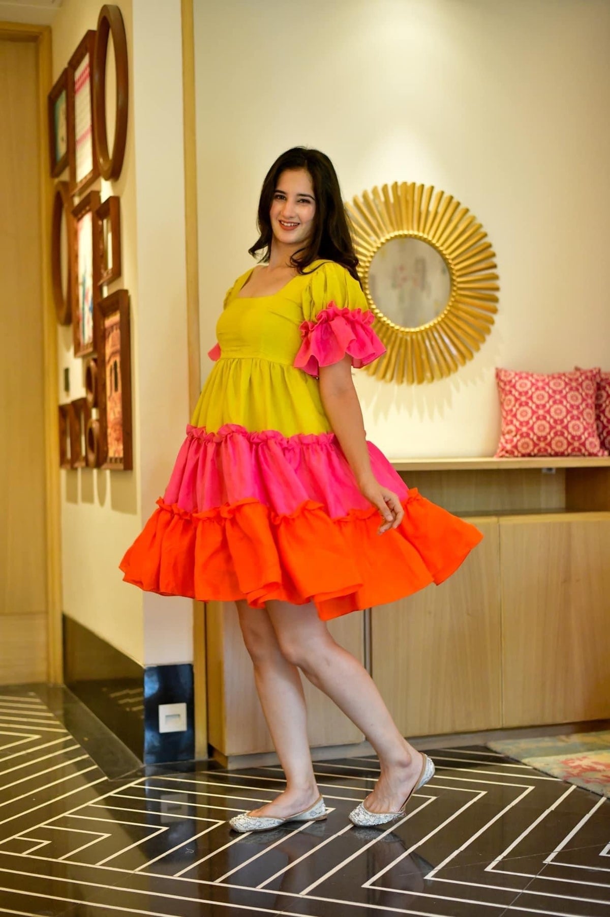 Zainab tiered dress