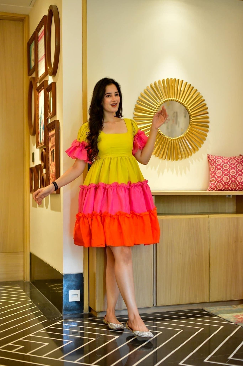Zainab tiered dress