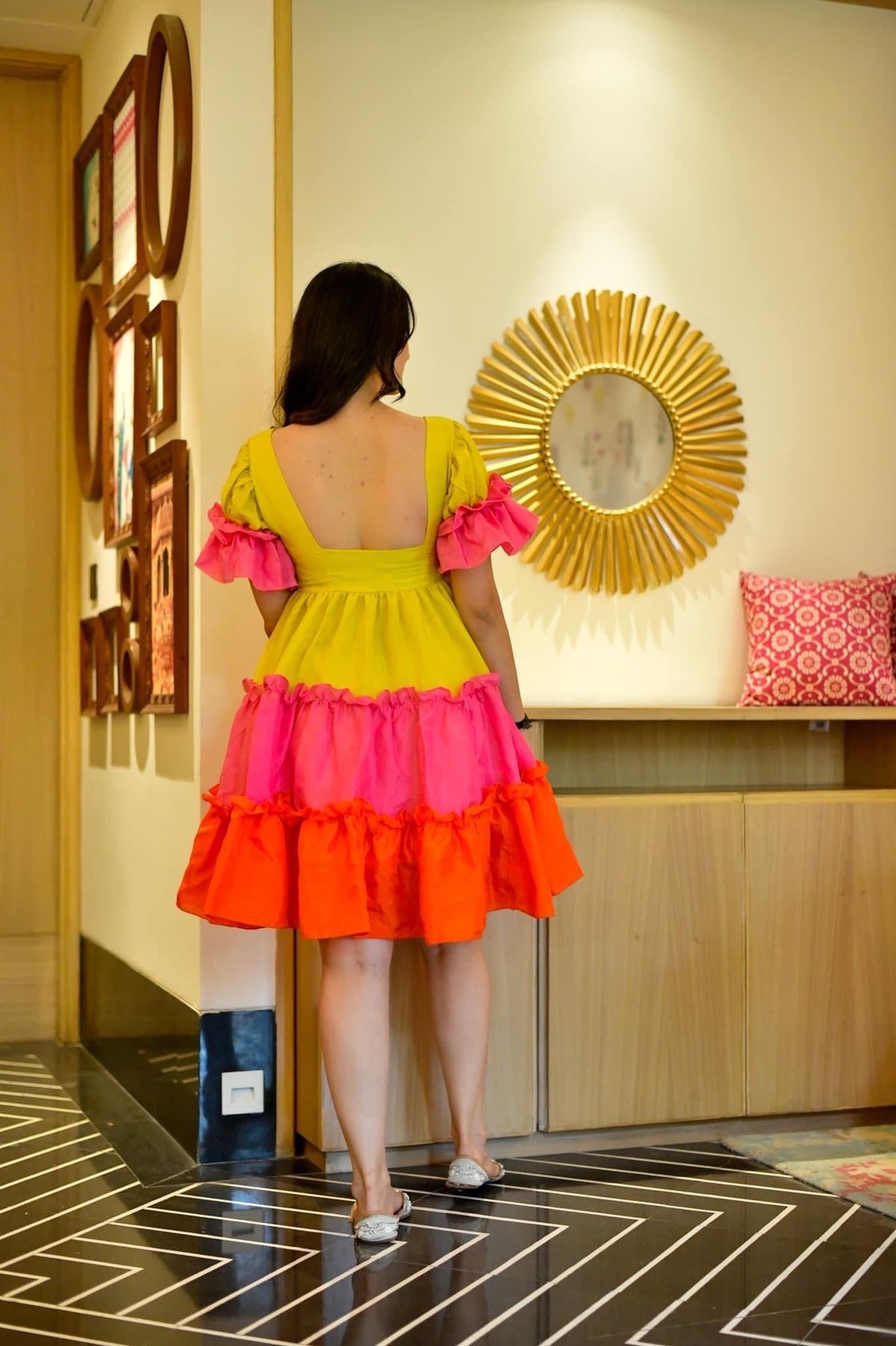 Zainab tiered dress