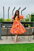 Layla organza printed dress